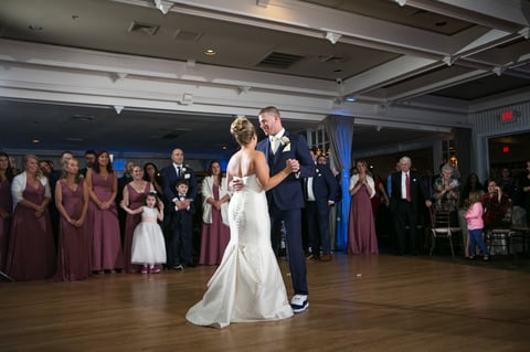 Bride and Groom's First Dance at Bellport Country Club