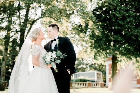 Light and Airy Wedding Photos at Bourne Mansion