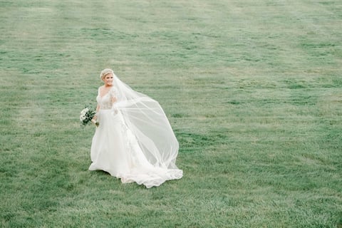 Light and Airy Wedding Photo at Bourne Mansion