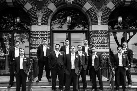 Cool groomsmen photos - Crest Hollow Wedding Photos