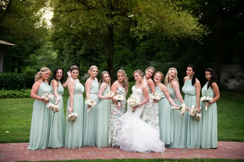 Fun bridesmaids wedding photos - Crest Hollow Wedding Photographer