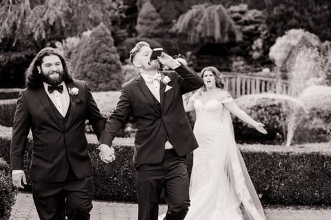 Silly bridal party photo | East Winds Wedding